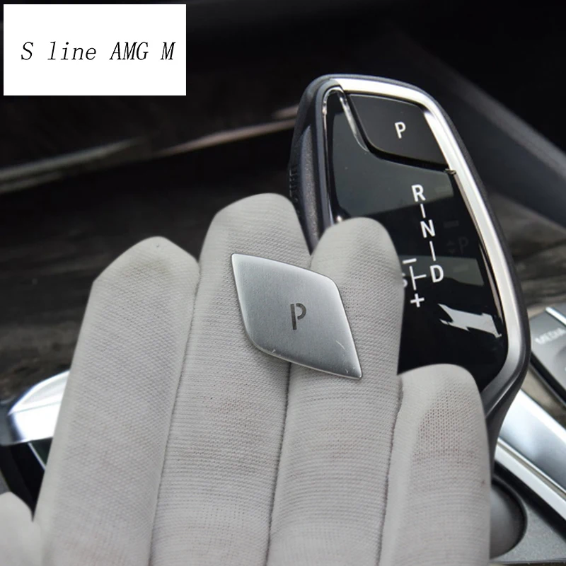Фото Автомобильный Стайлинг для BMW G01 G02 G30 G32 консоль рукоятка переключения передач Кнопка P декоративная крышка X3 X4 5 серия 6gt Авто интерьерная наклейка №2