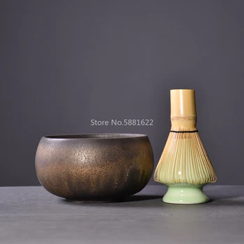 

traditional matcha sets natural bamboo matcha whisk ceremic matcha bowl whisk holder japanese tea sets drinkware