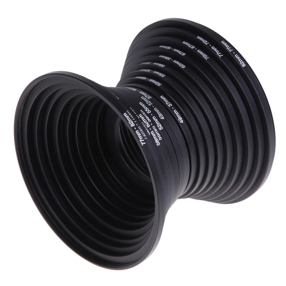 Filtro de Lente da Câmera para Canon Nikon Sony Dslr Step up e Down Anel Adaptador Grupo 3782 mm 8237 mm 18 Pcs Novo - Image 4