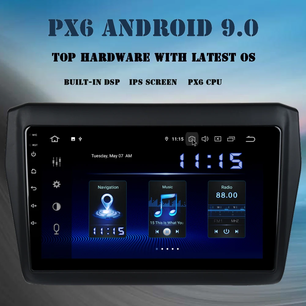 Автомобильный 1 din Android 9,0 мультимедийный плеер для Suzuki Swift Ertiga радио " ips навигация DSP аудио HDMI выход 4 Гб Ram wifi
