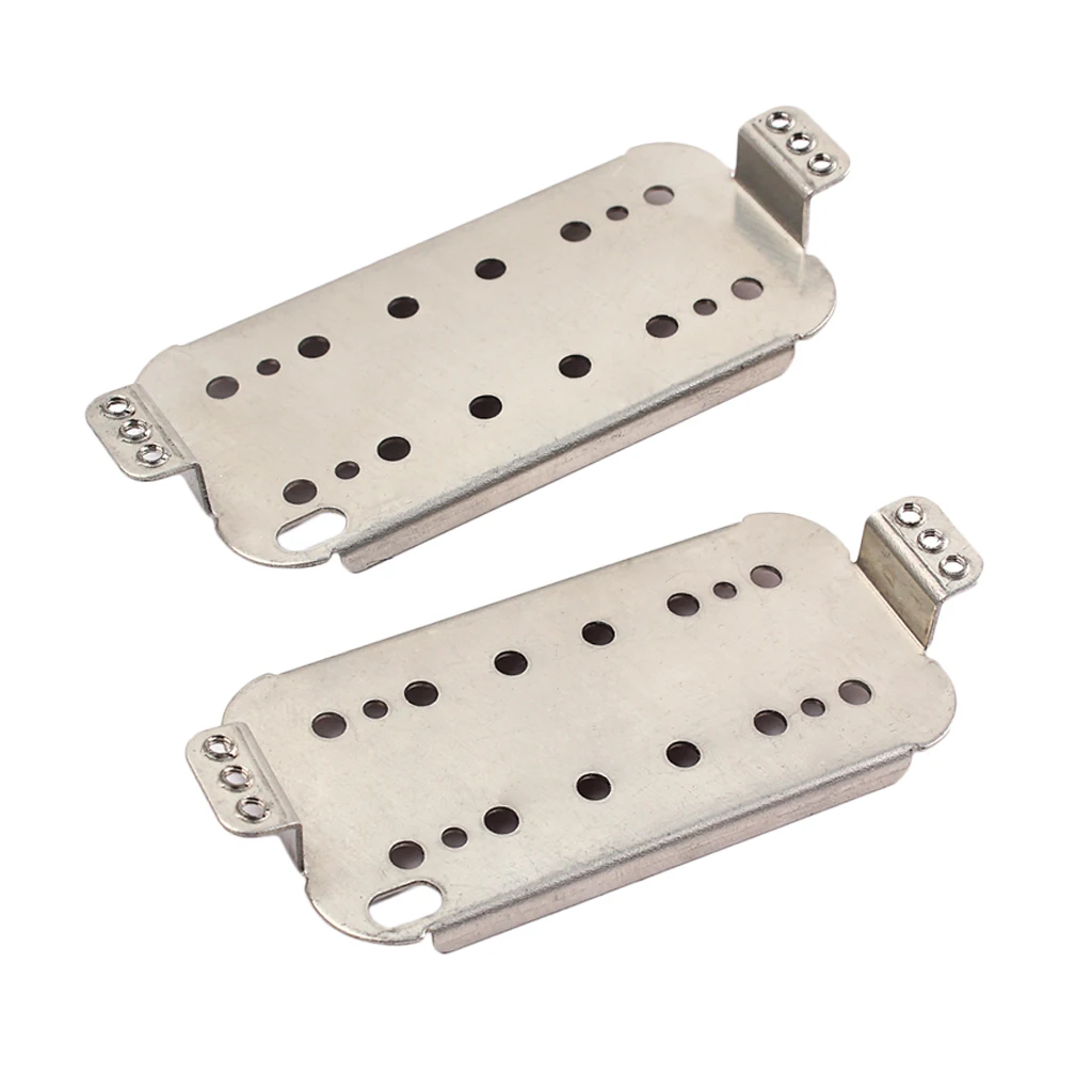 2 Pieces Electric Guitar Humbucker Double Coil Pickup Baseplates Guitar Accessory 50mm+52mm