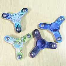 Камуфляж звездное небо Tri-Spinner малыш сжимающий ручной Спиннер для пальца, гироскоп аутизм снятие стресса игрушки для детей и взрослых подарок