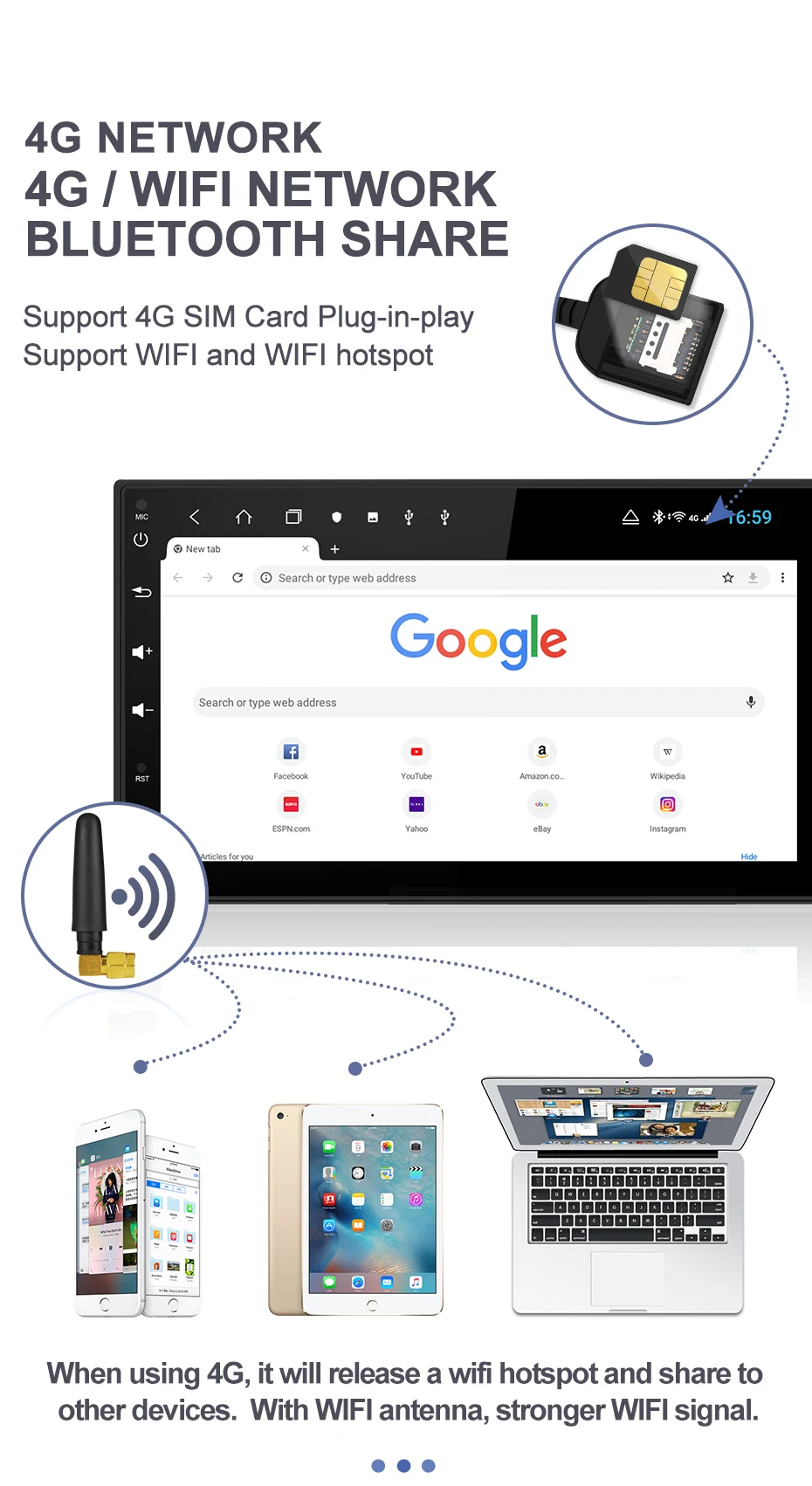 Flash Deal Isudar H53 4G Android 2 Din Auto Radio For Nissan/Xtrail/Tiida/Hyundai/KIA Car Multimedia GPS 8 Core RAM 4GB ROM 64GB Camera DVR 8