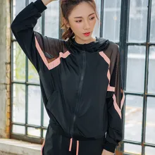 Женская рубашка для йоги, отдыха на открытом воздухе, тренажерного зала, фитнеса, бега, быстросохнущая спортивная одежда с длинными рукавами, Женская куртка для спортзала, бодикон