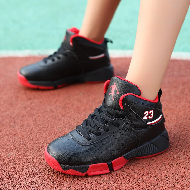 BOUSSAC спортивные детские кроссовки для улицы, стиль, Баскетбольная обувь для мальчиков, противоскользящая обувь Jordan, детская спортивная тренировочная обувь