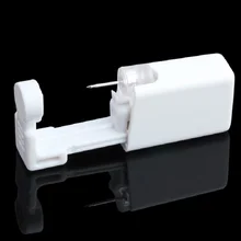 Стерилизованное одноразовое безопасное устройство Для Пирсинга Ушей в носу+ стерильный ободок, кристаллический гвоздик, студенческий Инструмент Для Пирсинга Ушей, детский ушной пистолет для ногтей