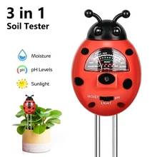 3 em 1 solo ph tester durável ph metro solo ph kit de teste ph medidor umidade ferramenta jardinagem para bonsai árvore jardim gramado cuidados