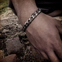 8 мм мужской браслет из нержавеющей стали с розовым золотом для мужчин в стиле хип-хоп