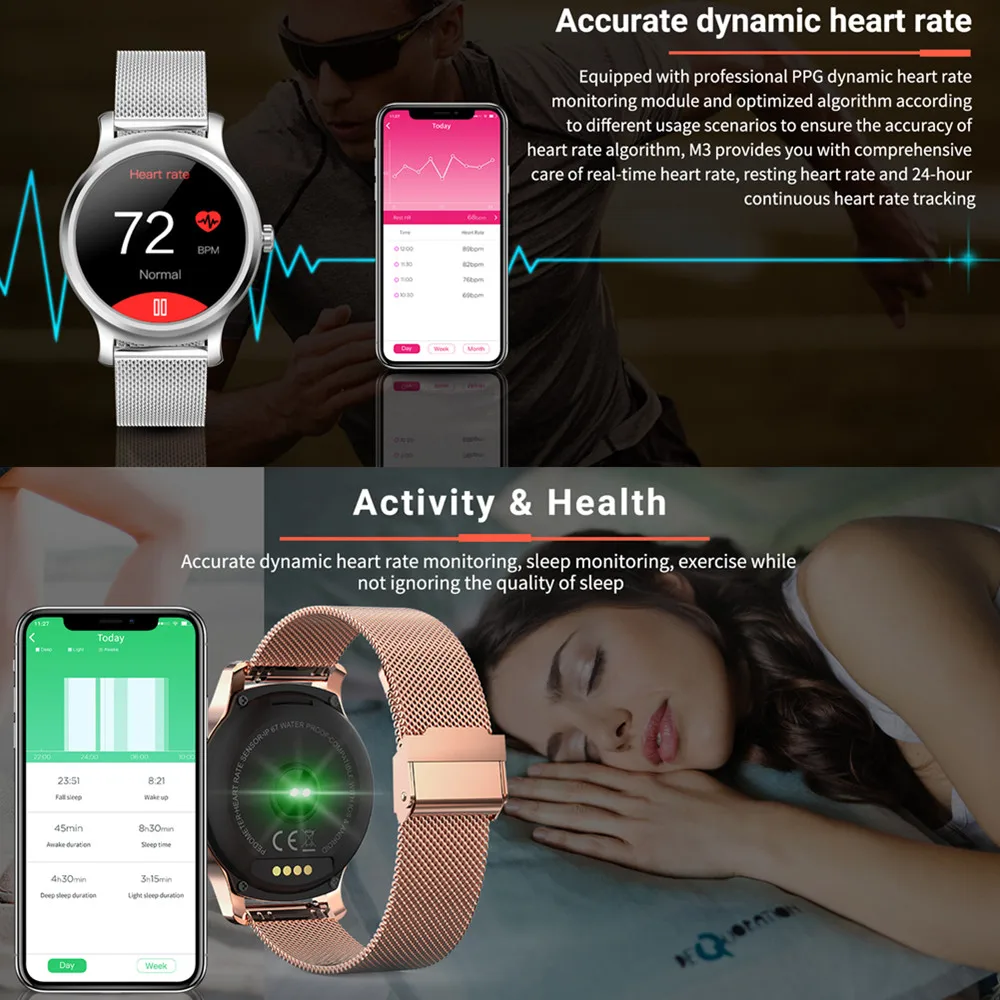 Умные часы SCOMAS R2 для мужчин и женщин сенсорный дисплей 1 28 дюйма Bluetooth пульсометр