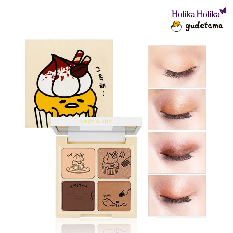 Палетка теней для век HOLIKA Lazy & Joy пигментированная корейская косметика| |