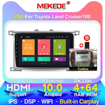 

2.5D Octa 8 Core Android 10.0 Car Multimedia DVD Player For Toyota Land Cruiser 100 LC 100 Car Radio GPS Navigation Stereo BT MA