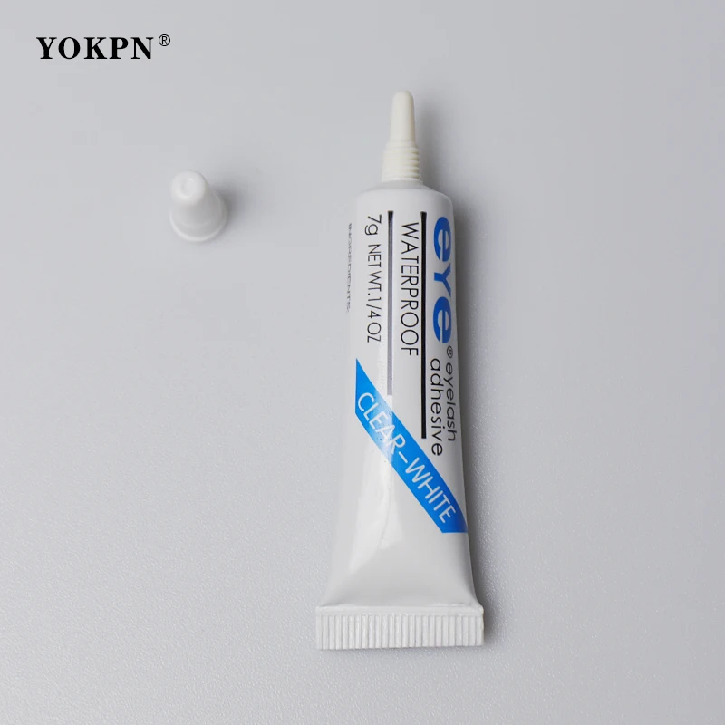 YOKPN 1 шт. практичный клей для ресниц прозрачный-белый/темно-черный водонепроницаемый накладной макияж ресниц клей для ресниц косметические инструменты