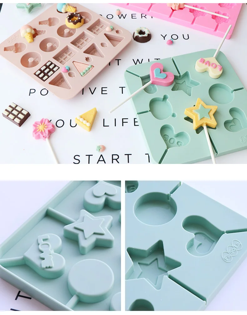 Силиконовые DIY ручной работы Шоколадный леденец плесень кухня Поворотный сахар выравнивающее устройство сахарный инструмент для цветов Хэллоуин помадка HH50MJ
