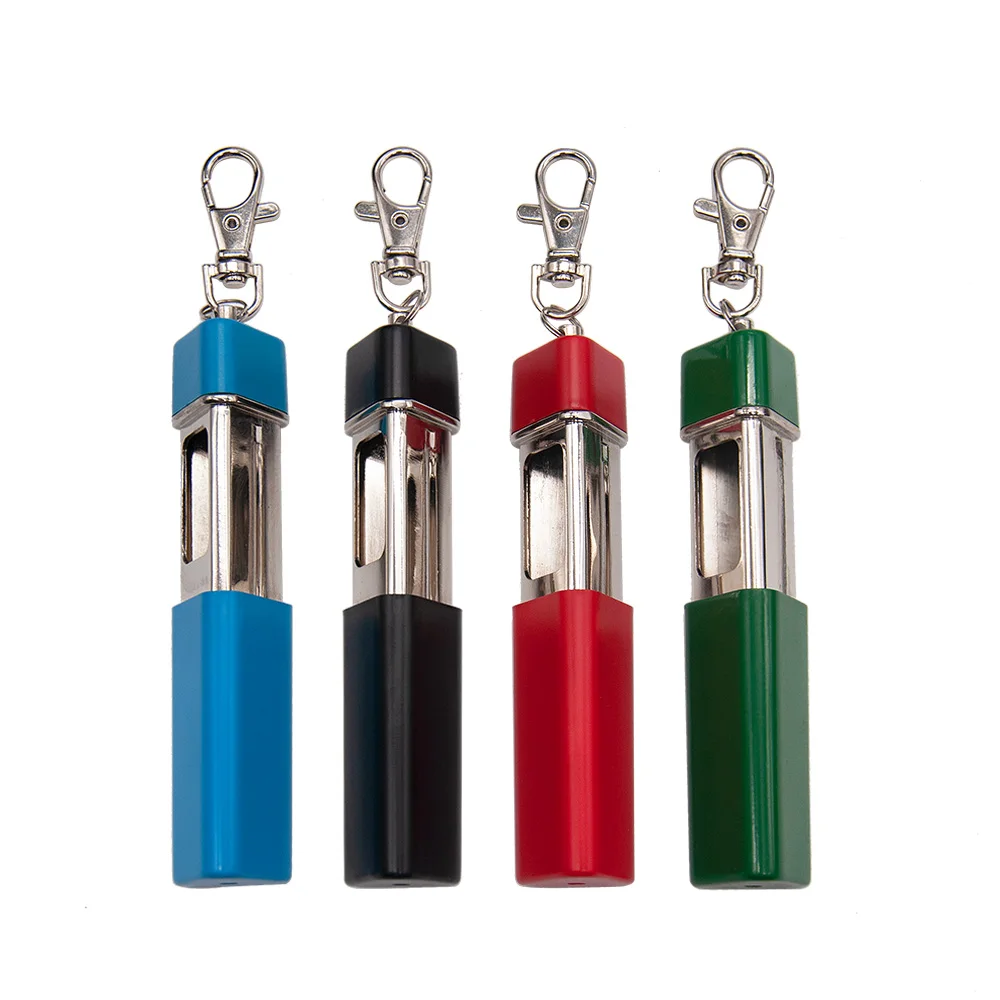 

COURNOT de Metal Cenicero de ceniza contenedor de almacenamiento tarro 30*72MM Mini estilo de ceniza Cenicero de cigarrillos titular para ahumador llavero