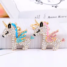 Стиль Pegasus сплав, бриллиант набор сумка для ключей автомобильные подвески с ключиками творческие подарки оптом