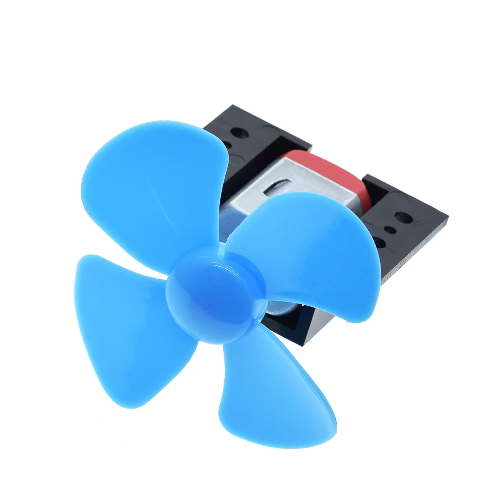 1/3 Satz DC Micro 130 Getriebemotor mit Lüfterflügel SMAll Propeller 3-6 V für Arduino DIY Experiment + Motorbasis – Detail 7