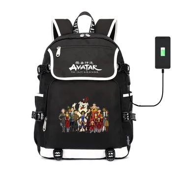 

Avatar The Last Airbender Tardis canvas School Bag Bardoon Backpack USB charging Laptop bag travel bag rucksack for teenagers