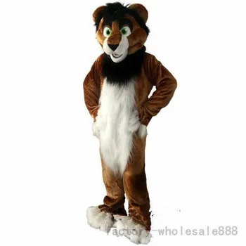 

Cute Adult Long Fur Lion Mascot Costume Cosplay Party Game Dress Outfits Clothing Advertising Carnival Halloween Easter Festival