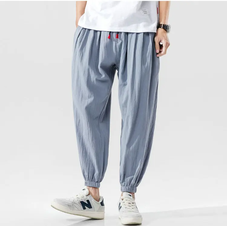 Men's Joggers Harem Pants Man Black Comfortable Pant 2022 Summer Casual Streetwear Loose Trouser Japanese Trendy Sweatpants khaki pants