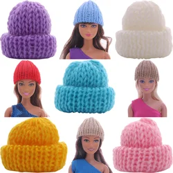 Chapeaux tricotés pour barbie, couleur Pure, Style minimaliste, plusieurs couleurs, accessoires et poupée de 11.8 pouces, cadeau pour enfants 