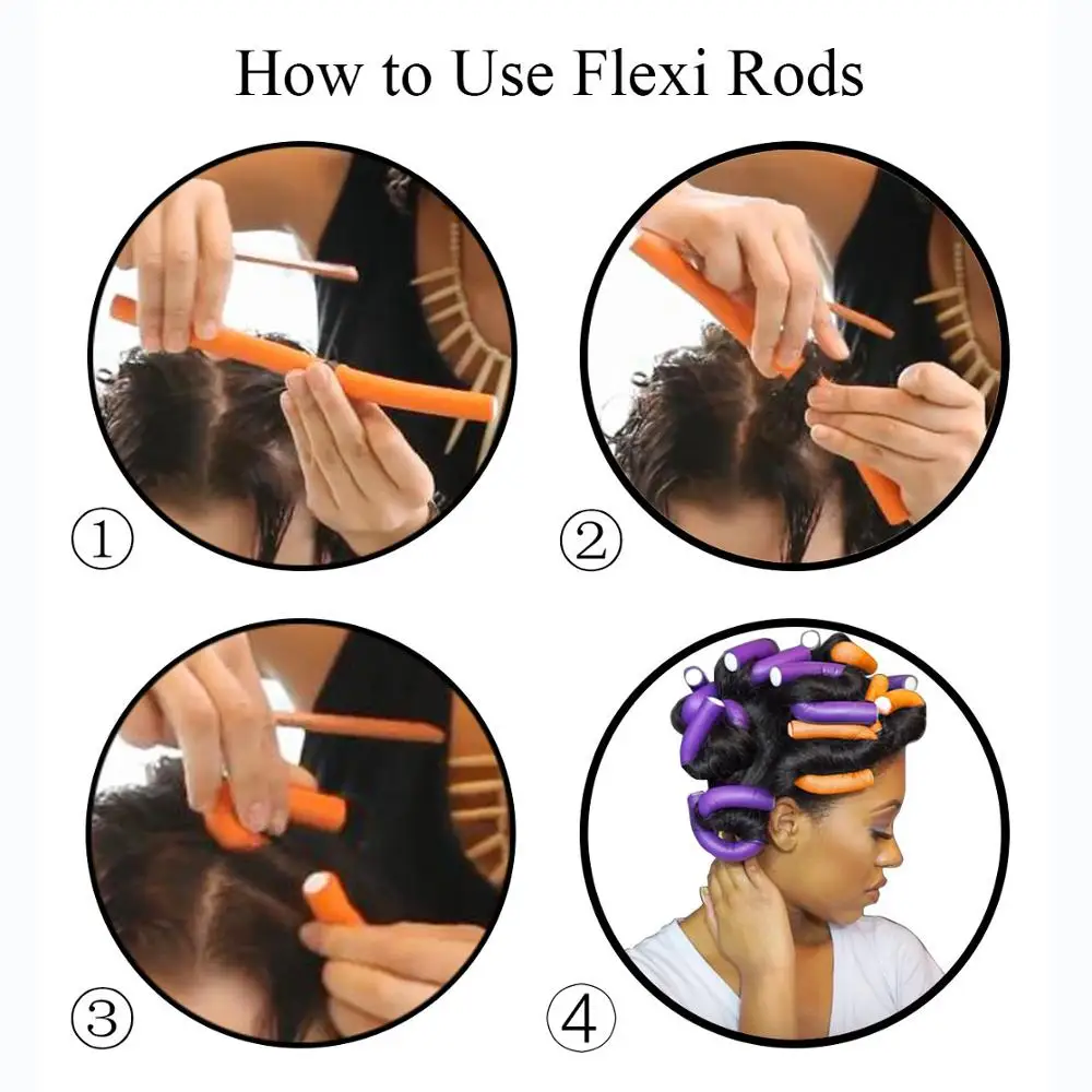 Hair Styling Tool 10pcs Soft Foam Hair Roller Flexible for Curling DIY hair styling tool hair curling tools