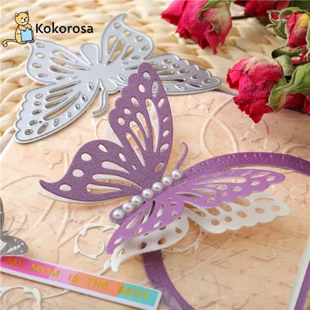 

Kokorosa Butterfly Metal Cutting Dies Scrapbook Card 2020 New Version Production Embossing Die Cutting Process Die Decoration