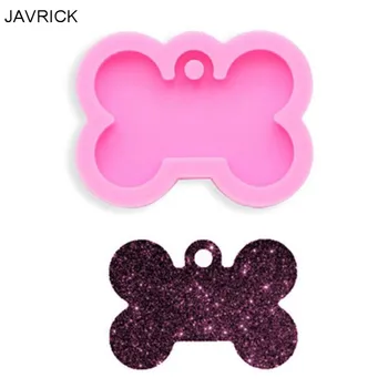 

5Pcs Silicone Bone Shape Pendant Resin Mold DIY Dog Tag Keychain Resin Mold