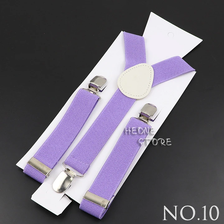 Hot Sale Solid Color Elastic Leather Children Suspenders Adjustable Straps For Kids Boy Girl Shirt Pants Skirt Classic Accessory
