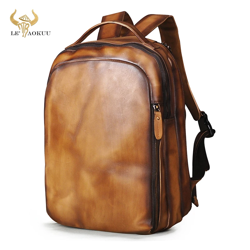 Leather backpacks Carry on luggage Genuine leather Travel bag Designer  duffle bag School backpack for college students backpack - AliExpress