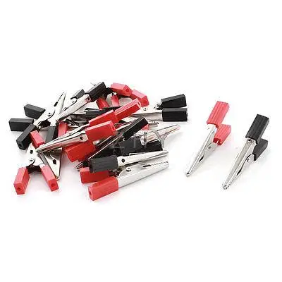 

20 Pcs Insulated Crocodile Alligator Clips Clamps for Charge Wire