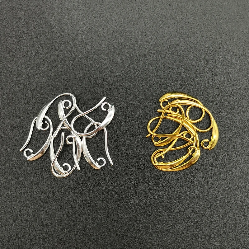 

50pcs New Fashion Copper Ear Wires Gold-Plated Ear Hooks Accessories Female Smooth Earring Clasps Fittings For Jewelry Making