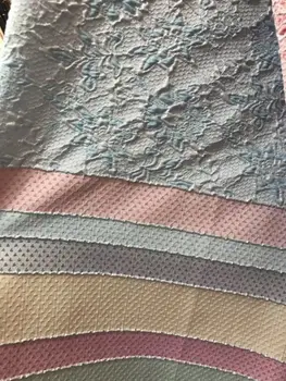 

Nigerian french net Lace yaking-9.3312 Embroidered Cord Lace Fabric with full beads for bridal dress