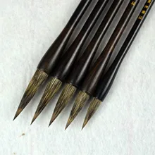 5 шт., кисть для каллиграфии, китайская покраска, кисть для маркировки, камень, волосы барсука, китайский пейзаж, живопись, специальный набор, кисть для чернил Huzhou