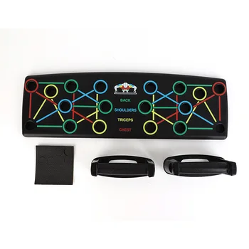 

9 in 1 Push Up Board with Instruction Print Body Building Fitness Exercise Tools Push-Up Stands for GYM Body Training