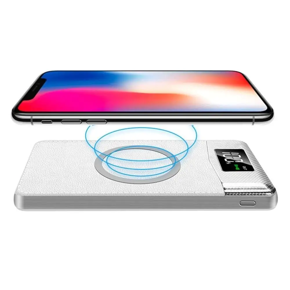 

Wireless Fast Charger Power Bank 20000mAh Portable LED Digital Display External Battery Pack Powerbank for iphone X 8 Xiaomi LG