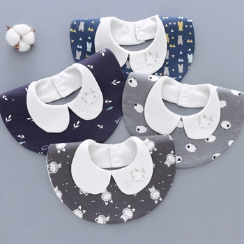

Waterproof 360 Degree Bib Saliva Printing Tie Getleman Baby Bibs Cotton Baby Soft Feeding Bandana Bibs Accessories