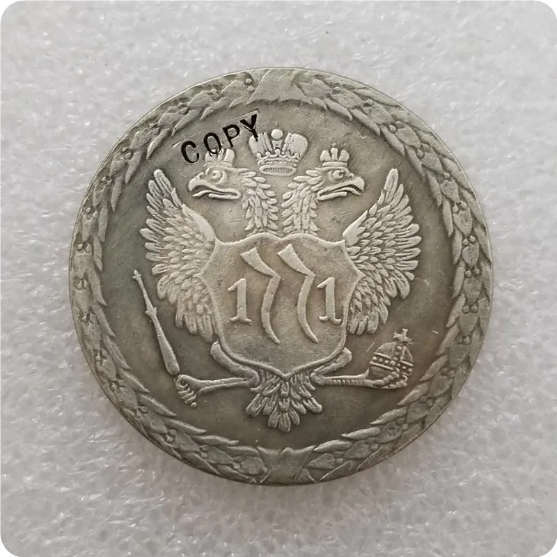 Moneta 1 рубль 1771 копия памятных монет-копии монет медаль коллекционные монеты
