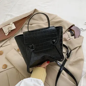 

Crocodile pattern handbag ladies 2020 new European and American fashion one shoulder fashion wing female bag