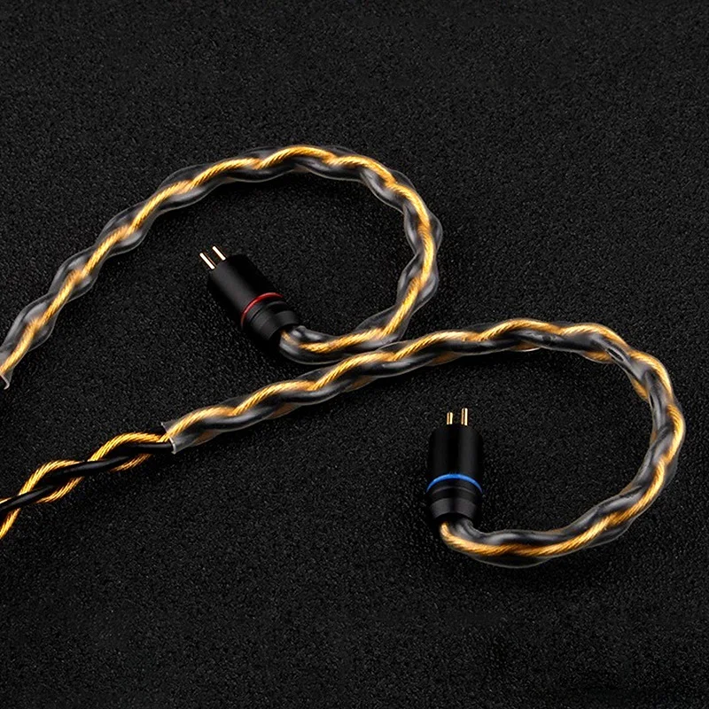 TRN T1 8 Stroke Headphone Upgrade Cable Gold Plated Silver Plated Mixed 268 Wire Stereo o Cable MMCX 