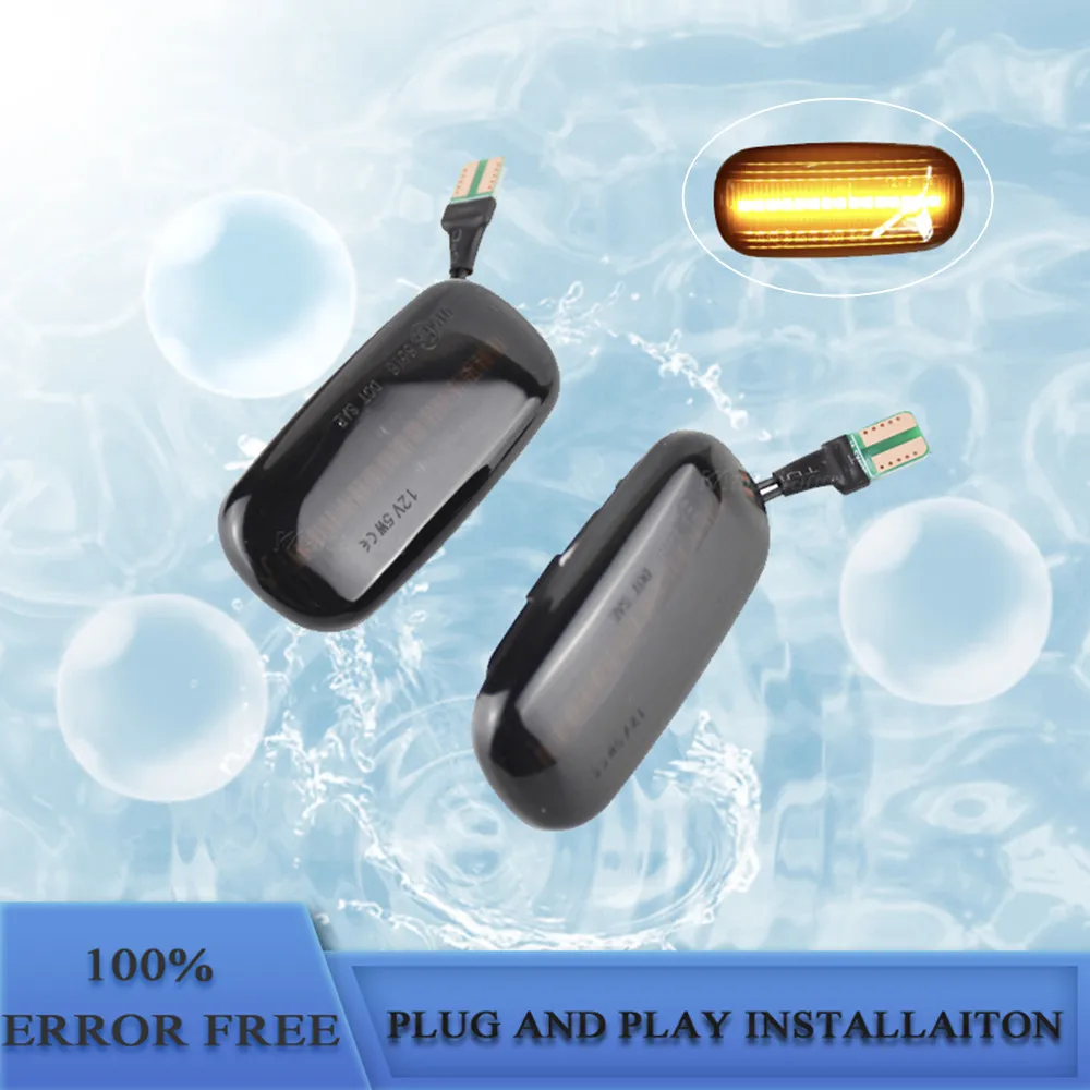

2 pieces Led Dynamic Side Marker Turn Signal Light Sequential Blinker Light For Audi A3 S3 8P A4 S4 RS4 B6 B7 B8 A6 S6 RS6 C5 C7