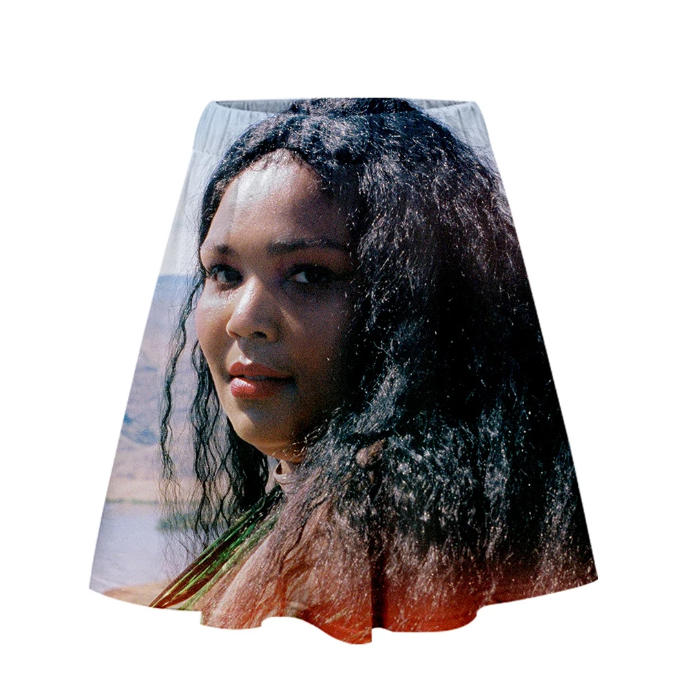 LIZZO/Женская плиссированная юбка с высокой талией и объемным принтом; Повседневные Вечерние Короткие юбки; Летняя женская одежда для молодых девушек; большие размеры;