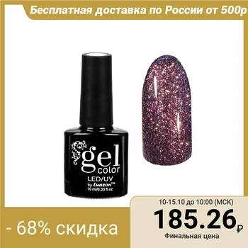 

Sparkling Platinum Nail Gel Polish, three-phase LED / UV, 10 ml, color 012 violet