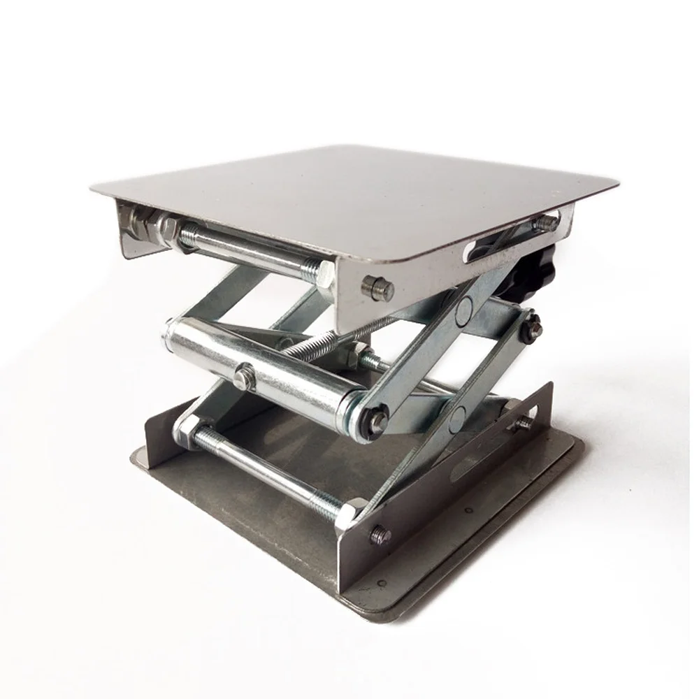 mobile woodworking bench Laboratory Manual Lift Platform Manual Height Adjustable Lifting Table 100*100mm wood locator Woodworking Machinery