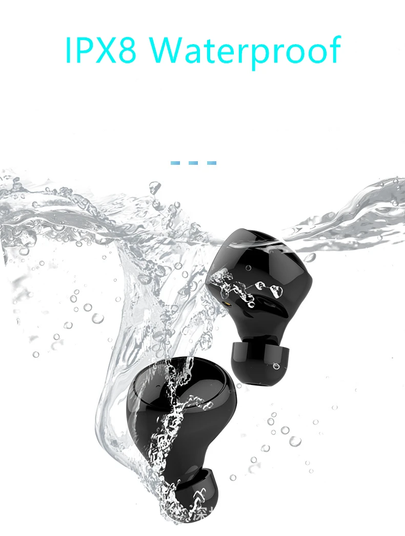 Новинка, C5 TWS IPX8, водонепроницаемые беспроводные Bluetooth наушники, Смарт сенсорный бас-эффект, музыкальная игровая гарнитура, 3500 мА/ч, зарядный отсек