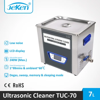 

Ultrasonic Cleaner Industrial Parts 7L Automated Stainless Steel Tank Degas Sweep Best Quality Sonic Golf Club Cleaner TUC-70