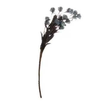 

New 1 Bouquet 15 Heads Artificial flower Simulation Rose Fake Silk Flower for Home Wedding Decoration(gray)50cm