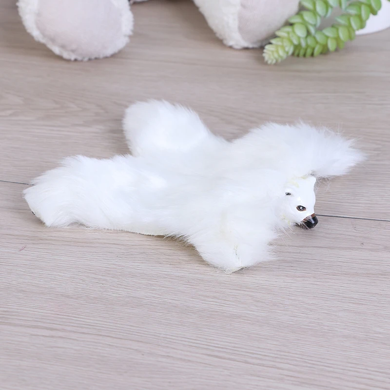 1:12 Кукольный домик Миниатюрный Bearskin ковер коврик белые ковры дом напольный Декор