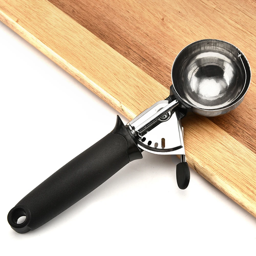

1pcs Ice Cream Scoop Stainless Steel Ice Cream Spoon Metal Icecream Cookie Scoop Melon Fruit Baller Ice Ball Maker Kitchen Tools