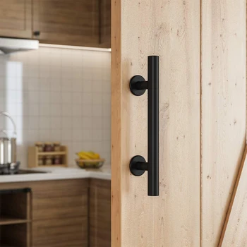 

Rustic Furniture Garage Durable Replacement Shed Gate Flush Pull Sliding Barn Easy Install Double Side Closet Door Handle