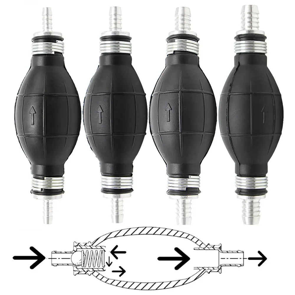 1PC Rubber And Aluminum Fuel Line Pump Primer Bulb Hand Gas Petrol Pumps | Обустройство дома